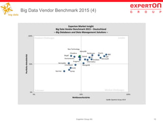 10Experton Group AG
Big Data Vendor Benchmark 2015 (4)
 
