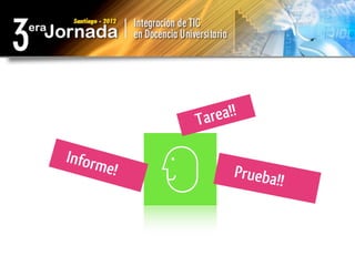Tarea!!

Inform
         e!         Prueba!
                           !
 