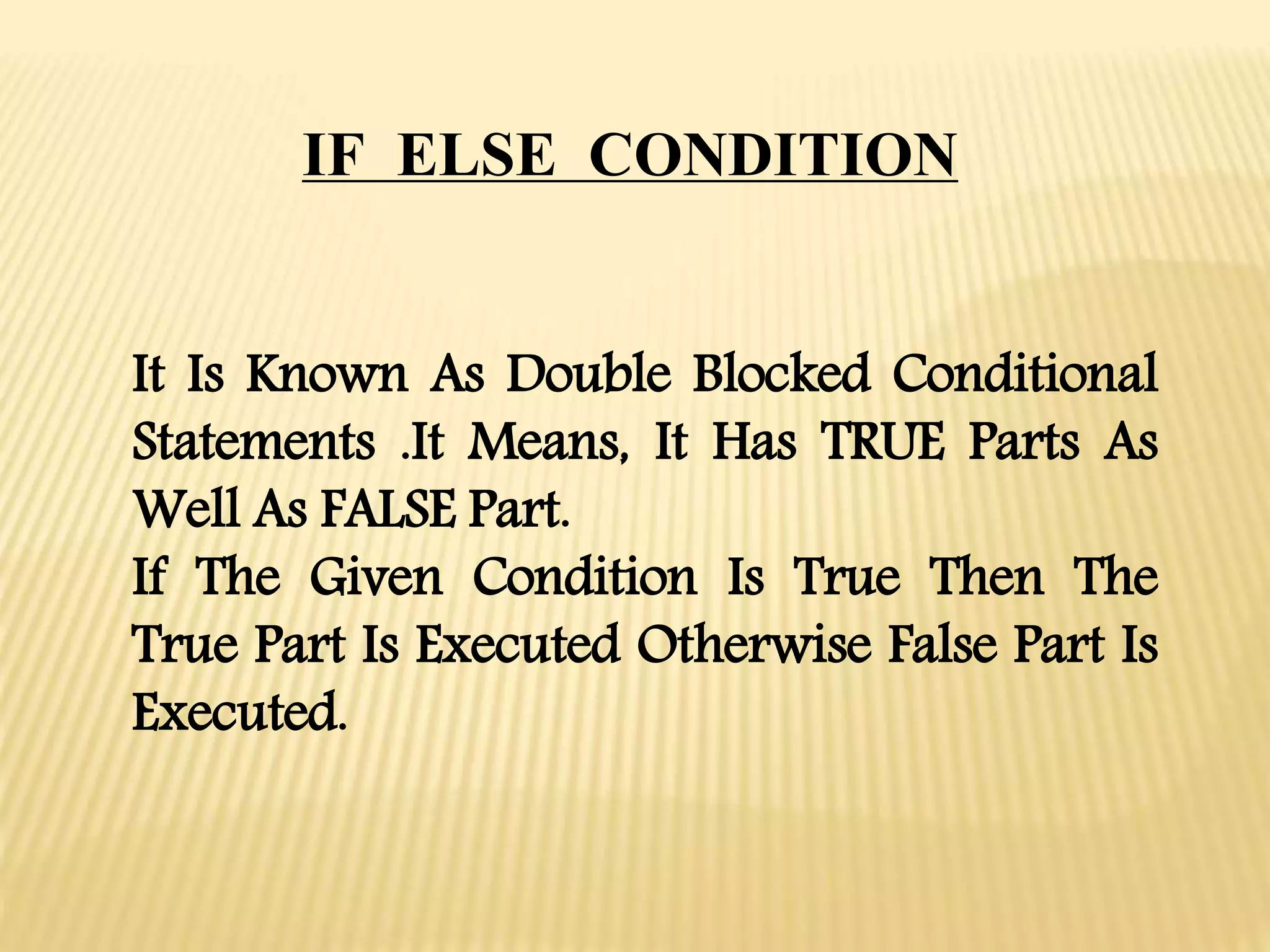 Conditional Statement in C Language | PPTX | Programming Languages ...