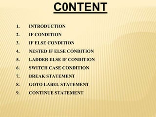 Label statement in c