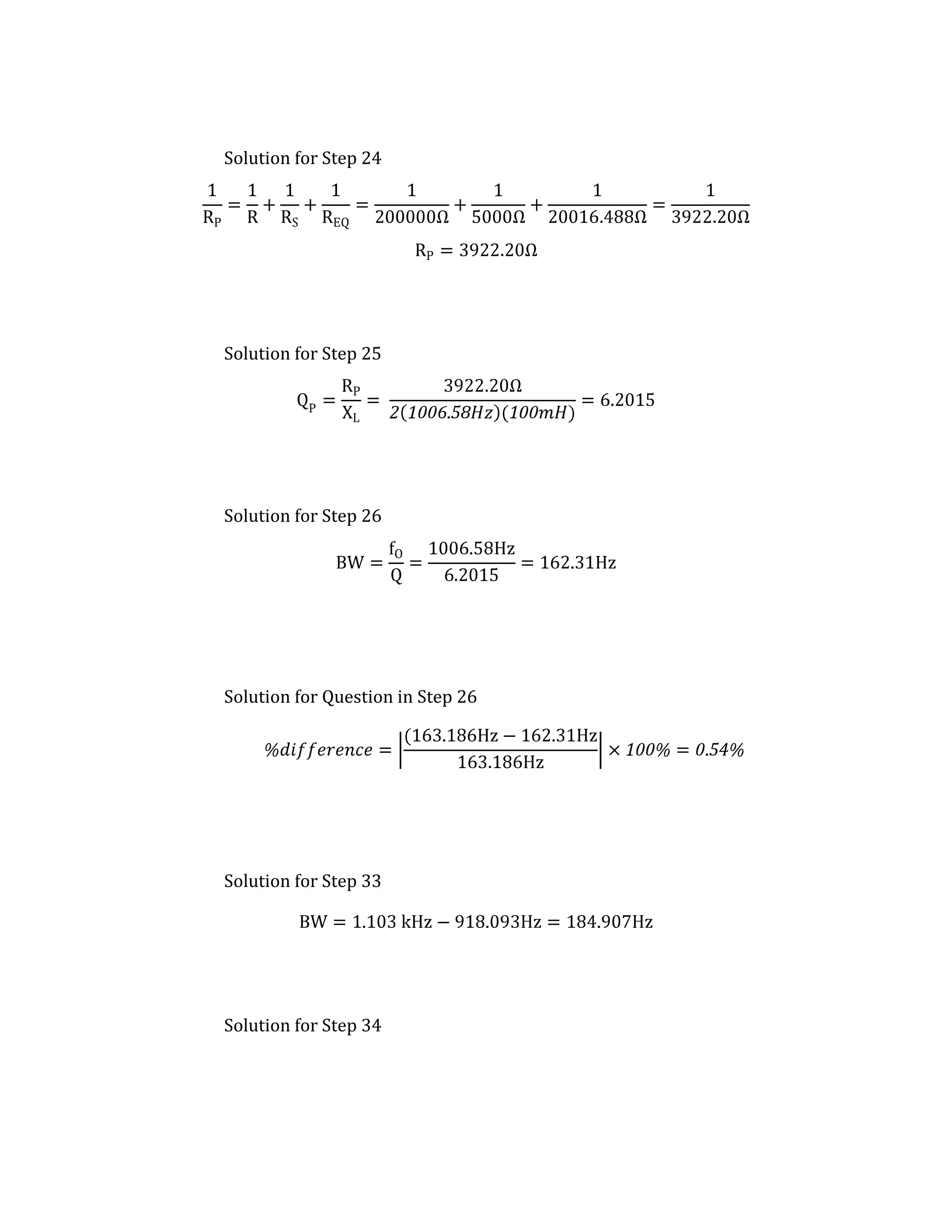 Solution for Step 24




Solution for Step 25




Solution for Step 26




Solution for Question in Step 26




Solution for Step 33




Solution for Step 34
 