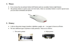 Identification In Computer Science Identification of peripherals of Computer | PPTX
