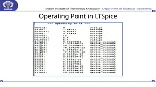 Operating Point in LTSpice
 