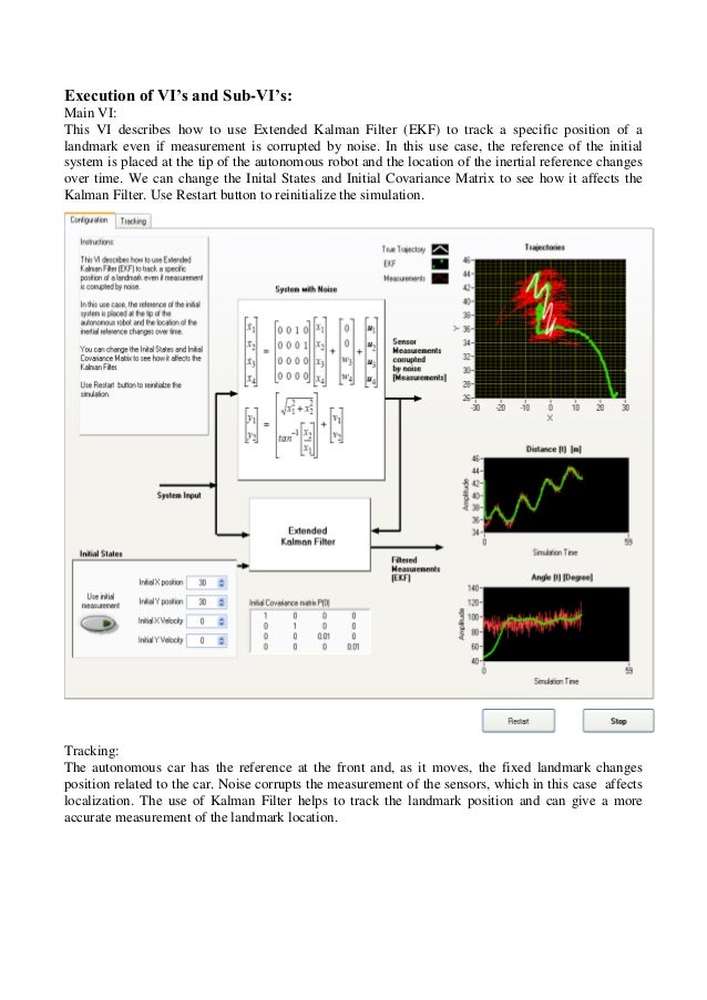 Design the implementation of Localization with Extended ... block diagram kalman filter 