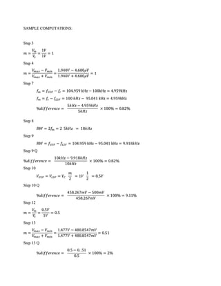 SAMPLE COMPUTATIONS:


Step 3




Step 4




Step 7




Step 8


Step 9


Step 9 Q



Step 10



Step 10 Q



Step 12




Step 13




Step 13 Q
 