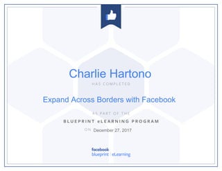 Expand Across Borders with Facebook
December 27, 2017
Charlie Hartono
 