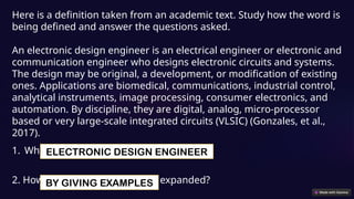 Computer Engineering Expanded Definition Expanded-Definitions of words.pOWERPOINT | PPTX