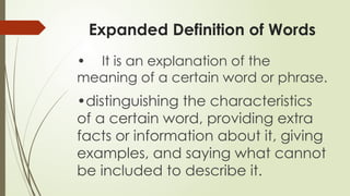 EXPANDED DEFINITION G10.pptxggjtyefsdghesg | PPTX