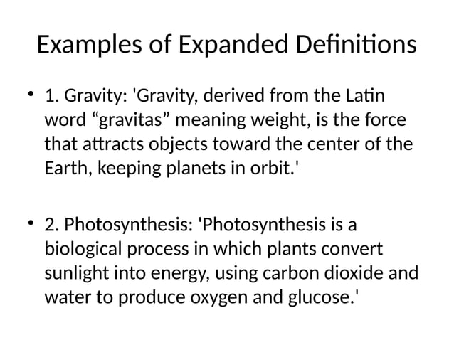 Expanded Definition for Research, English 10 | PPTX