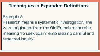 EXPANDED DEFINITIONS.pdf. powerpointpresentationp | PDF