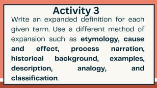 EXPANDED DEFINITIONS.pdf. powerpointpresentationp | PDF