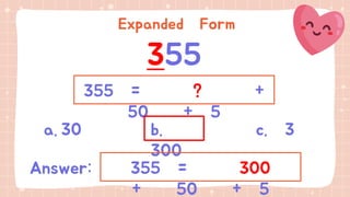 Thirty Expanded Math Expanded form | PPTX