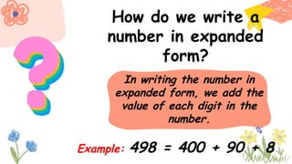expanded form for grade 2 powerpoint-lesson | PPTX