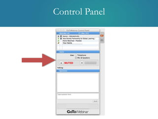 Open Up a World of
 Opportunity:
 Global Learning in Expanded Learning Time




                                                                Webinar
                                              Alexis Menten, Asia Society
                           Elizabeth Colby, Newfound Area School District



March 14, 2013
 