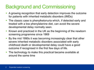 Expanded newborn screening | PDF