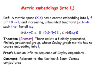 Sequential Expander Expander Graph and application_tutorial_June2010.ppt