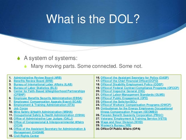 Expanding Access To Department of Labor (DOL) data