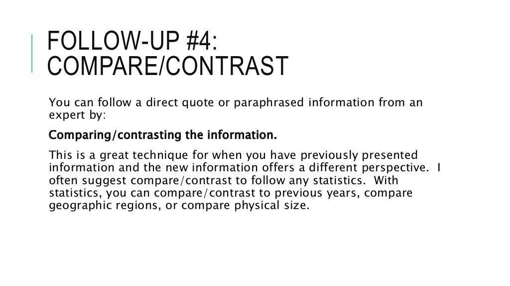 Expanding Upon Quotations