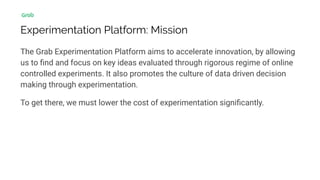 Capture Grab Scaling Experimentation & Data Capture at Grab | PDF