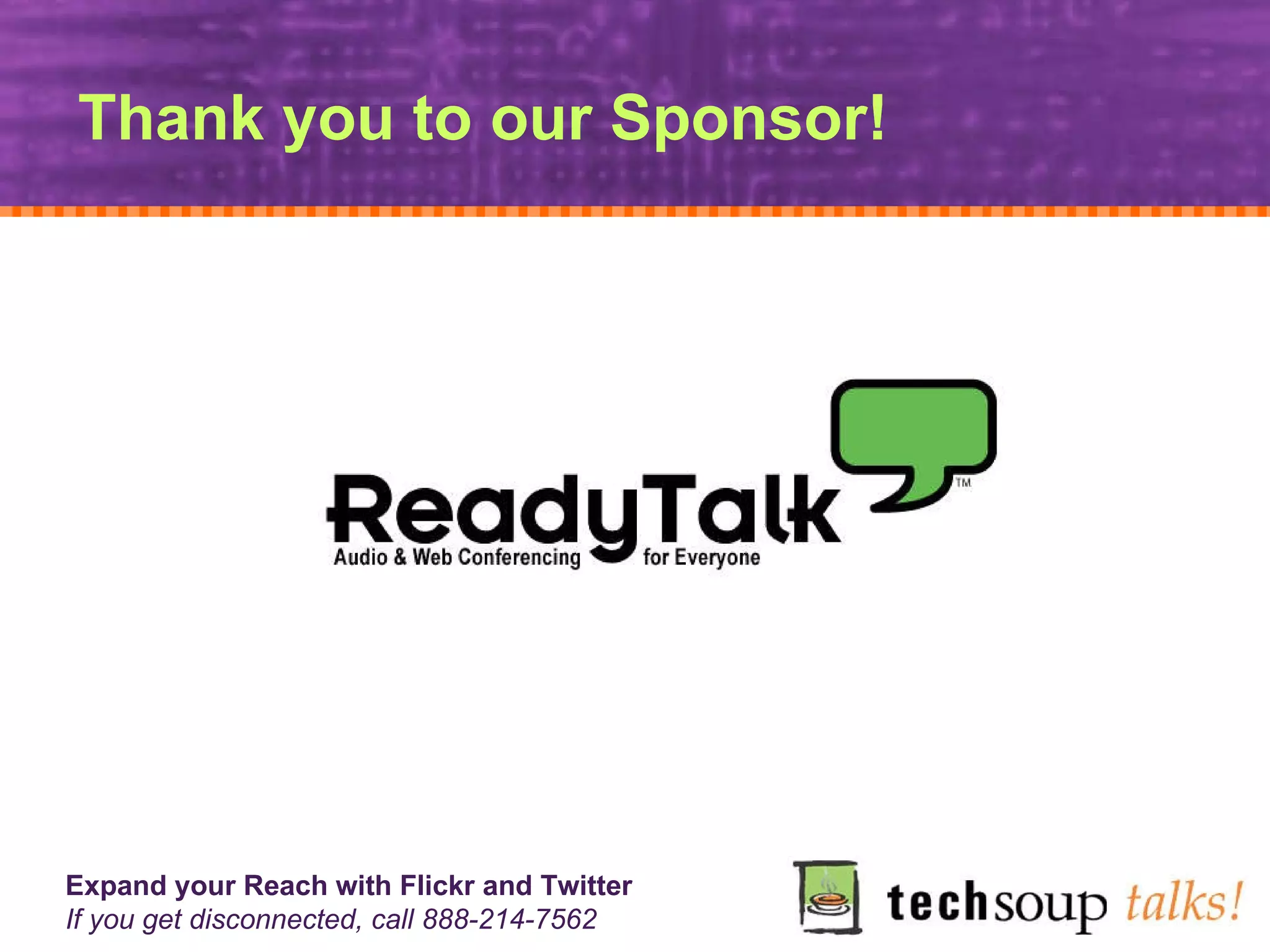 Thank you to our Sponsor! 