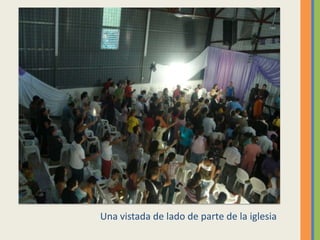 Una vistada de lado de parte de la iglesia