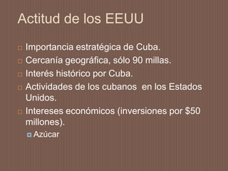 Problemas raciales y socialesJosé MartíPartido Revolucionario Cubano, 1892 Cuba Libre  no sólo de España, sino también de Estados Unidos Sociedad más justas e igualitaria Trabajó con el exilio cubano en los Estados Unidos, sobre todo, en la Florida 
