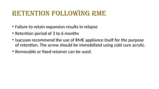 Comprehensive Overview of Expansion Techniques in Orthodontics: Rapid ...