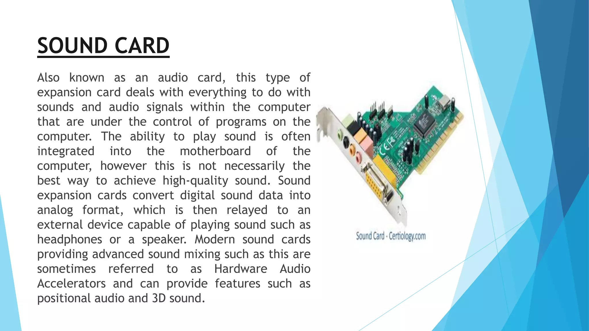Expansion cards and slots | PPTX