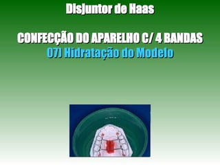 Disjuntor de Haas CONFECÇÃO DO APARELHO C/ 4 BANDAS 07) Hidratação do Modelo 
