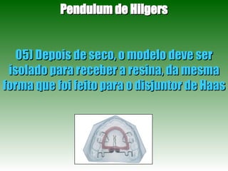 Pendulum de Hilgers 05) Depois de seco, o modelo deve ser isolado para receber a resina, da mesma forma que foi feito para o disjuntor de Haas 