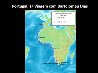 Portugal: 1ª Viagem com Bartolomeu Dias
 