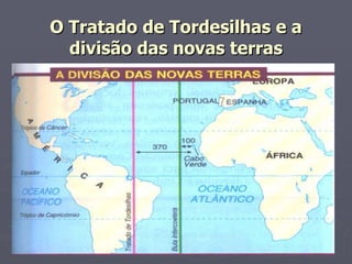 O Tratado de Tordesilhas e a divisão das novas terras 