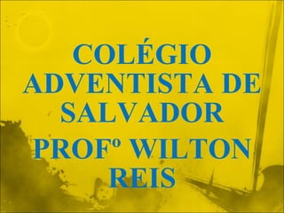 COLÉGIO ADVENTISTA DE SALVADOR PROFº WILTON REIS 