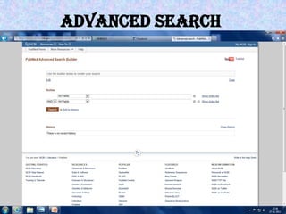 ADVANCED SEARCH
 