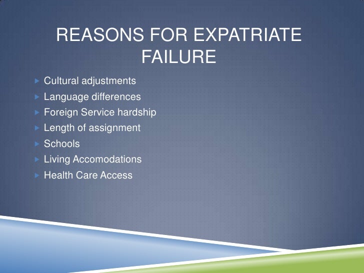 expatriate assignments meaning