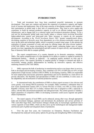 Promoting the Export Competitiveness of SMEs | PDF