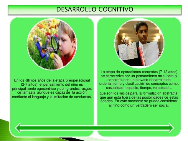 Desarrollo cognitivo segunda infancia
