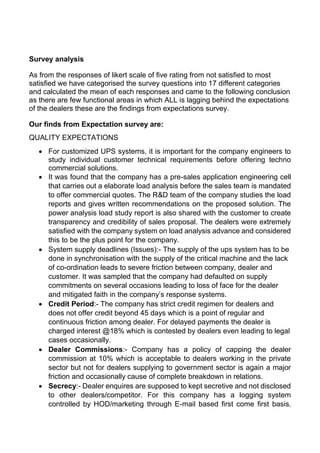 Expectation Matching Survey Report | PDF