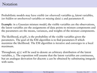 expectation maximization and Guassian Mixture.pdf | Physics | Science