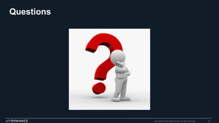 Questions
Copyright © 2015 AppDynamics. All rights reserved. 35
 