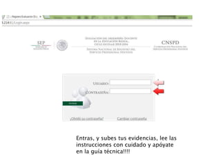 Entras, y subes tus evidencias, lee las
instrucciones con cuidado y apóyate
en la guía técnica!!!!
 