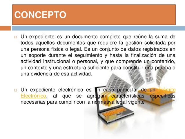 Resultado de imagen para QUE ES UN expediente