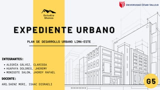 Lima Development Comprehensive Urban Development Plan for Lima East: Public Spaces ...