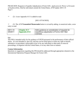 Expedited i 601-pm_approved_5-9-11 | PDF
