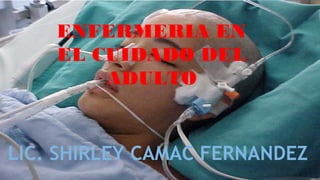 ENFERMERIA EN
EL CUIDADO DEL
ADULTO
LIC. SHIRLEY CAMAC FERNANDEZ
 