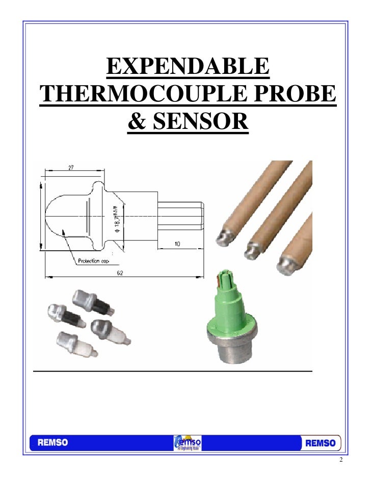 Expendable thermocouple probe & sensor