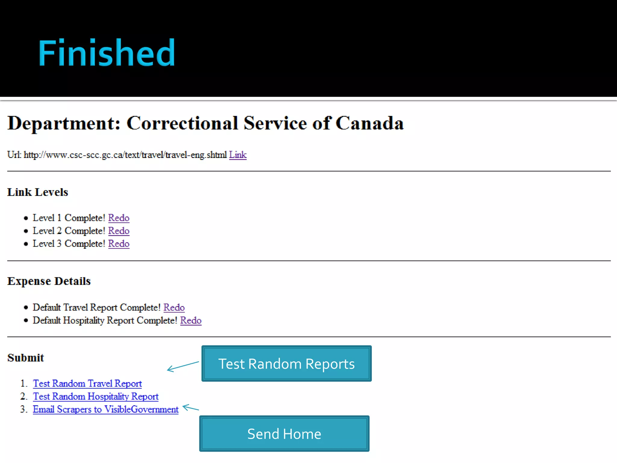 VisibleGovernment.ca Expense Visualizer Pilot - Montreal on Rails