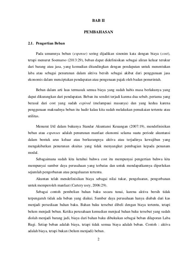 Macam Macam Beban Dalam Akuntansi Macam Macam Beban Dalam Akuntansi