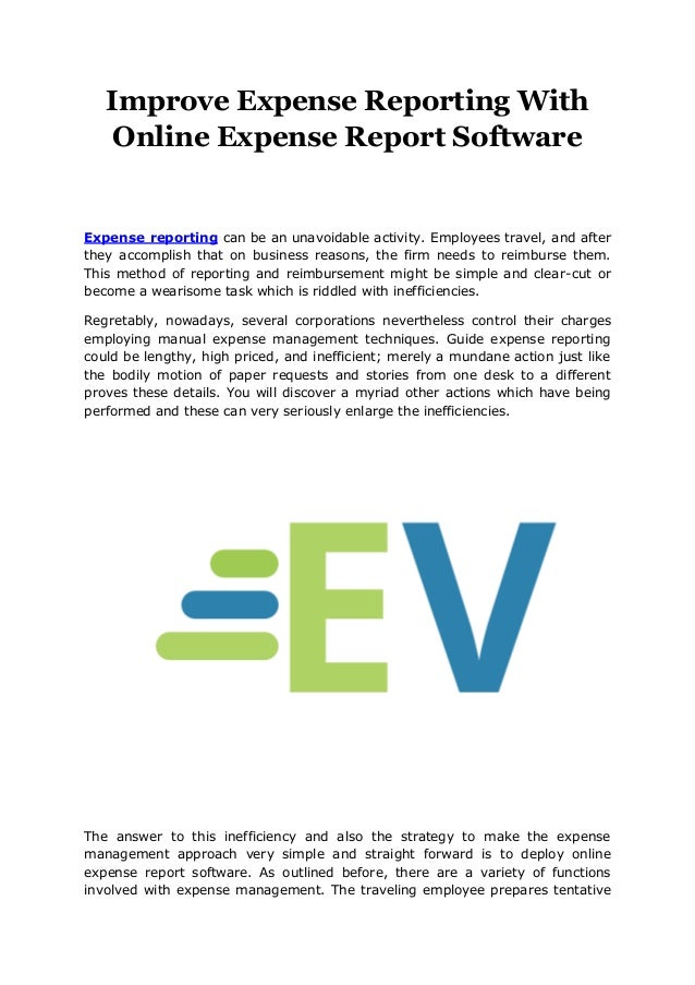 expense reporting software