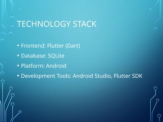 Expense Tracker Mobile Application Using Flutter and SQLite for Offline ...